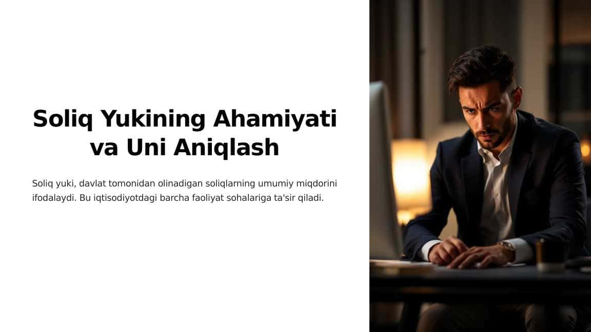 Soliq yuki va uni aniqlash usullari