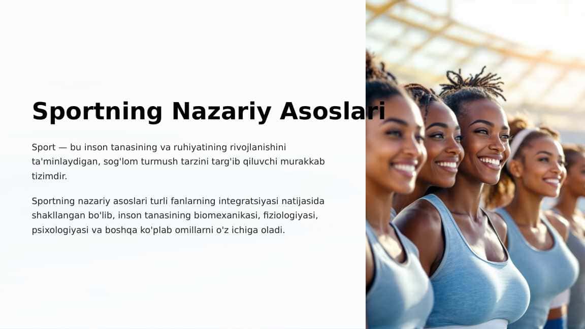 Sportning Nazariy Asoslari
