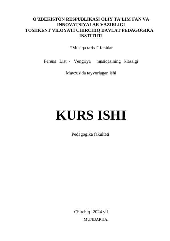 Ferens List - Vengriya musiqasining klassigi