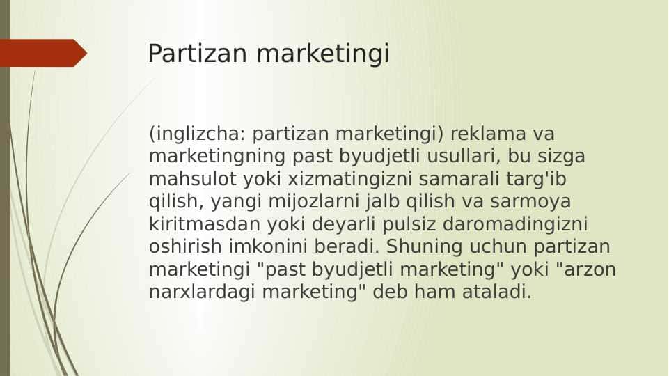 Partizan marketing pptx