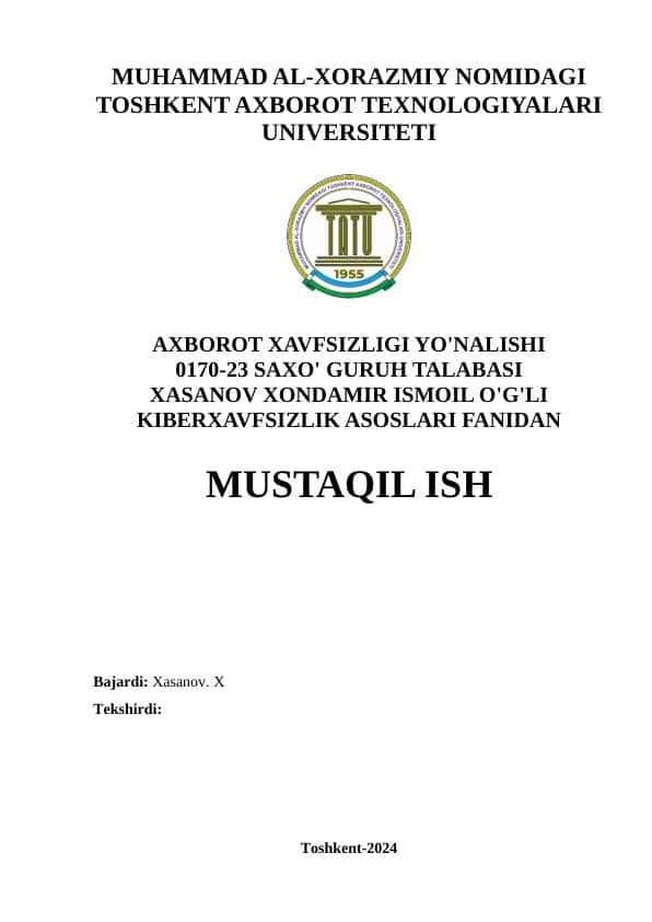 Kiberxavfsizlik sohasidagi mashhur sertifikatlar