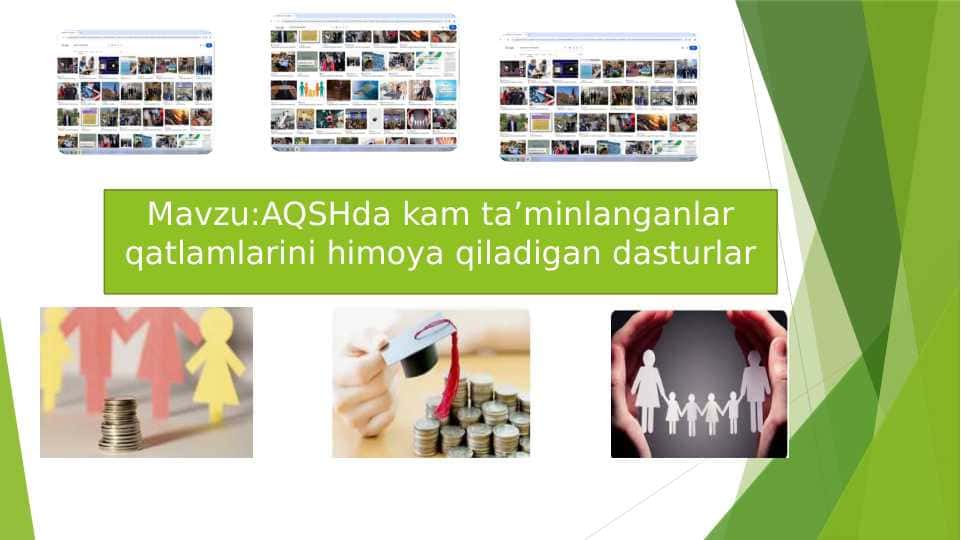 AQSHda kam ta’minlanganlar qatlamlarini himoya qiladigan dasturlar