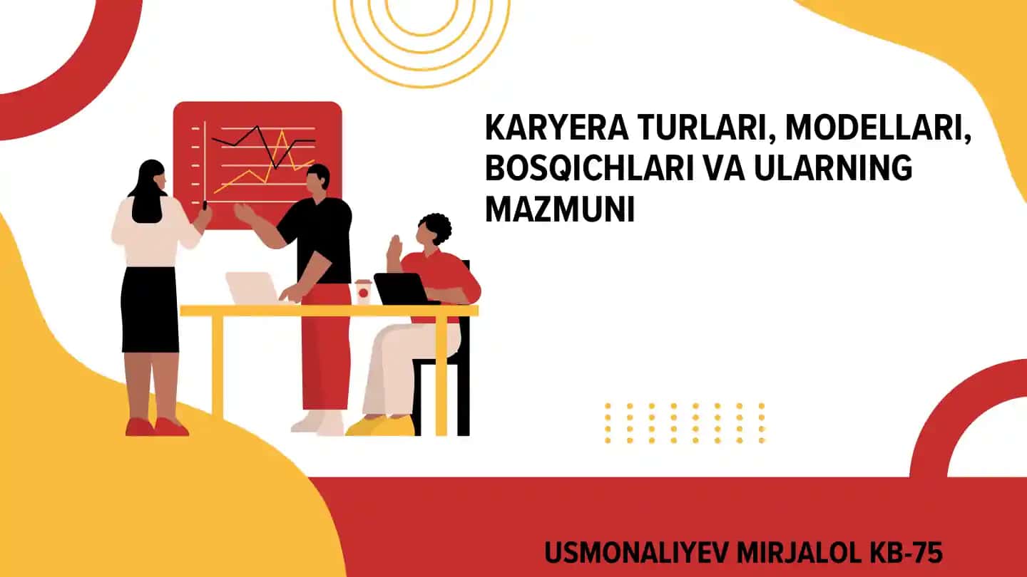 KARYERA TURLARI, MODELLARI, BOSQICHLARI VA ULARNING MAZMUNI