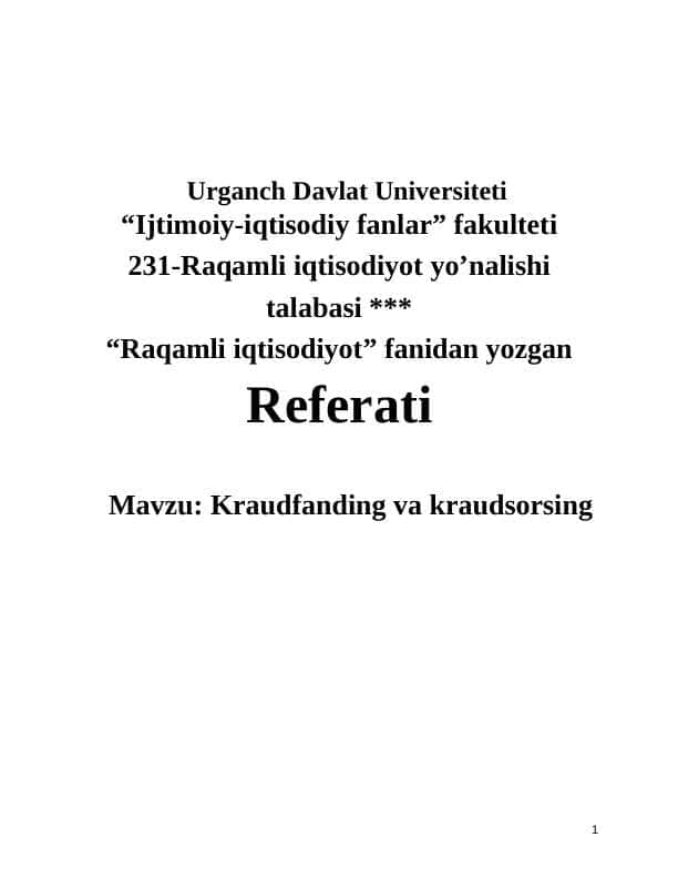 Kraudfanding va kraudsorsing