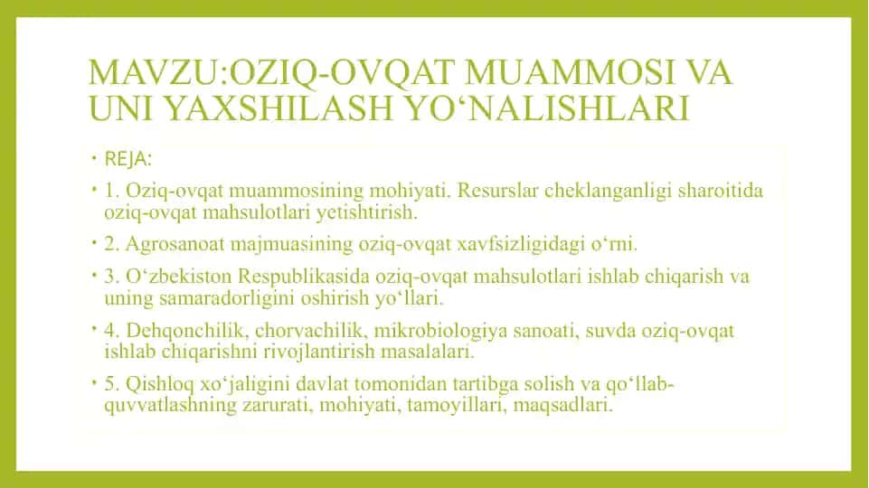 Oziq-ovqat sanoati