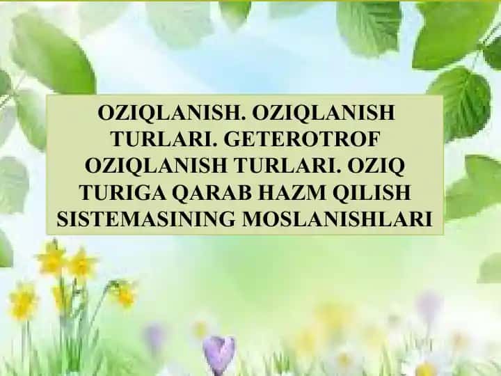 OZIQLANISH