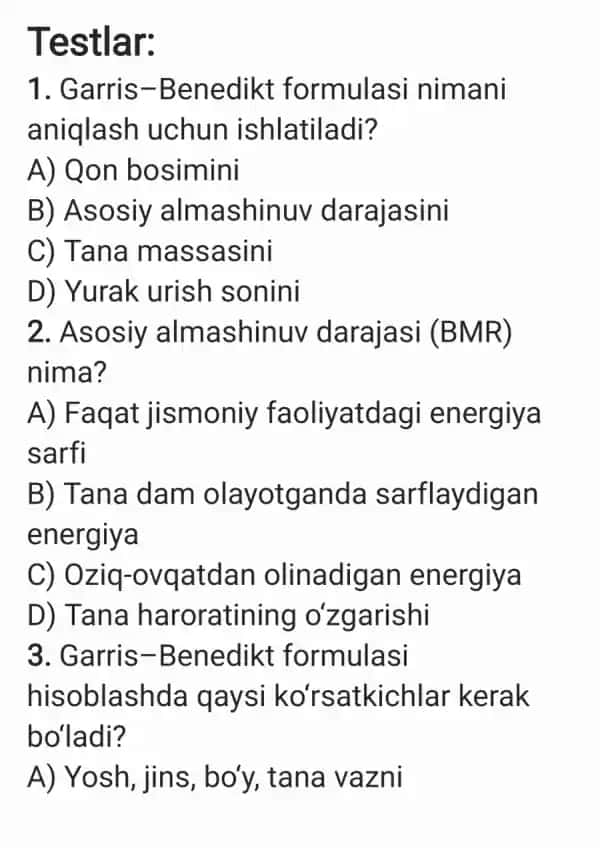 gigiena test