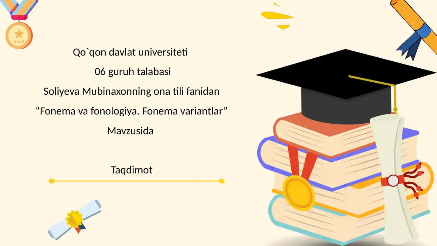 Fonema va fonologiya. Fonema variantlar