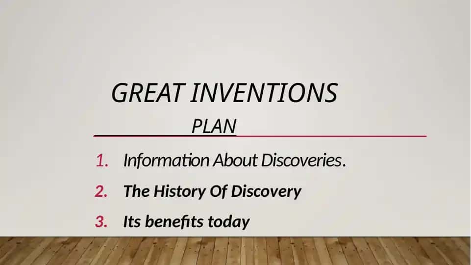 Great Inventions