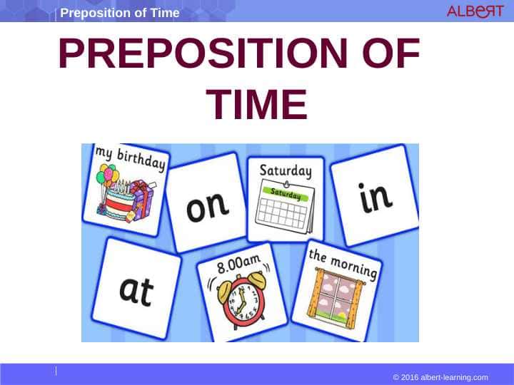 Preposition of Time