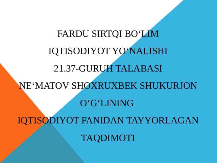 Ishsizlik va Infilyatsiyaning o‘zaro bo‘g‘liqligi 24