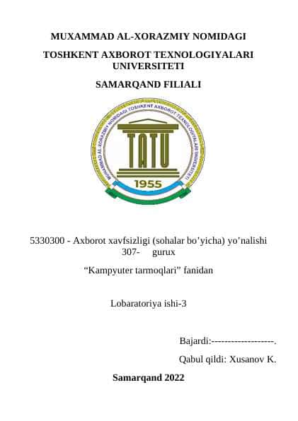 Cisco Packet Tracer dasturida WAN tarmoqlarini loyihalash. Statik va dinamik marshrutlash