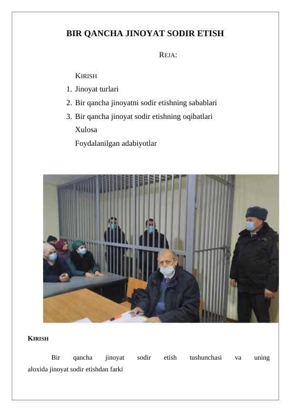 Bir qancha jinoyat sodir etish 24