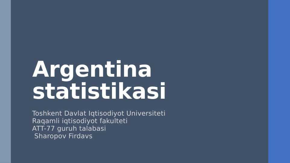 Argentina statistikasi