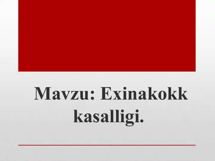 Exinakokk kasalligi