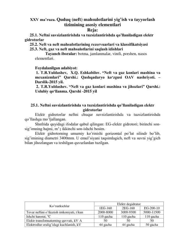 Neft va gaz konlari mashina va mexanizmlari