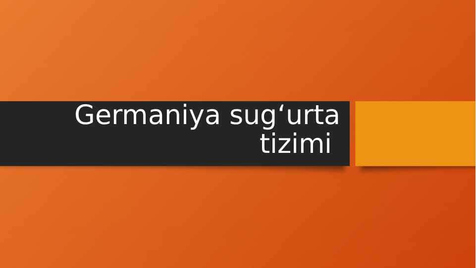 Germaniya sugʻurta tizimi