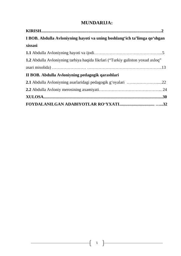 kurs ishi