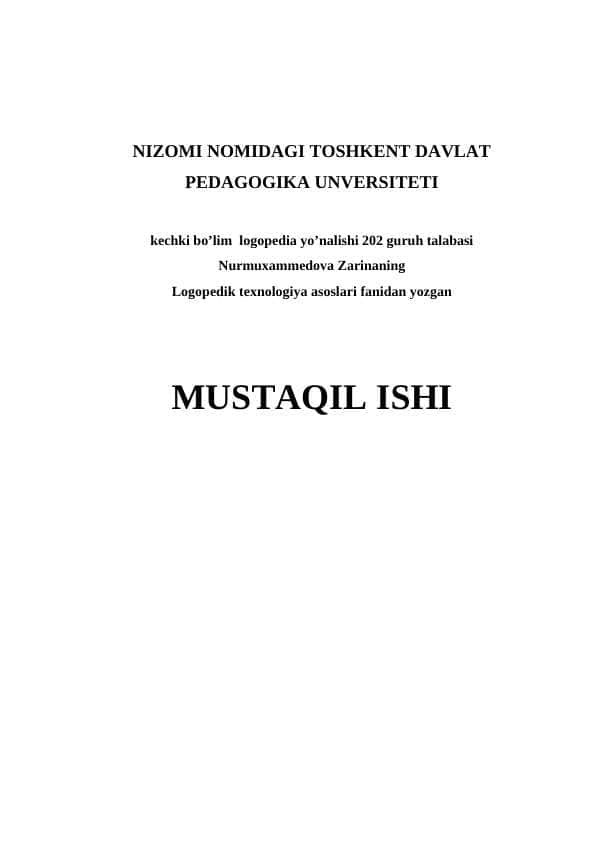 Mimika mushaklarini tekshirishda nutqiy materialni tanlash va tartibga solish