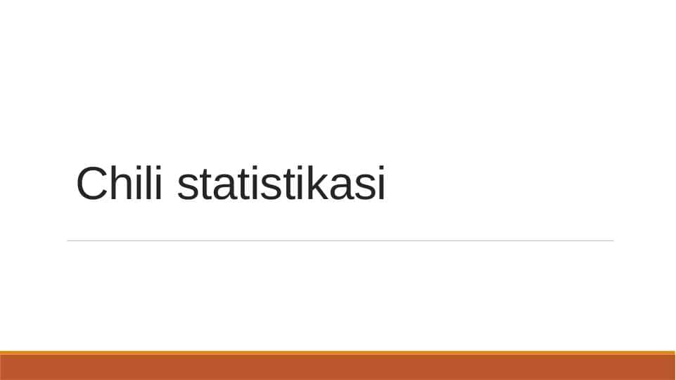 Chili davlati statistikasi