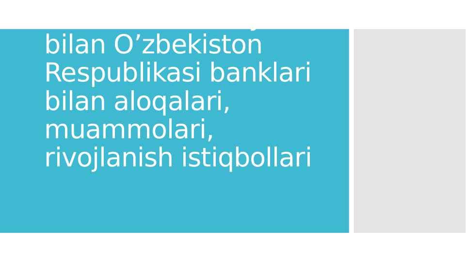 China UnionPay bilan O'zbekiston banklari aloqasi