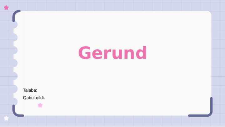 Gerund