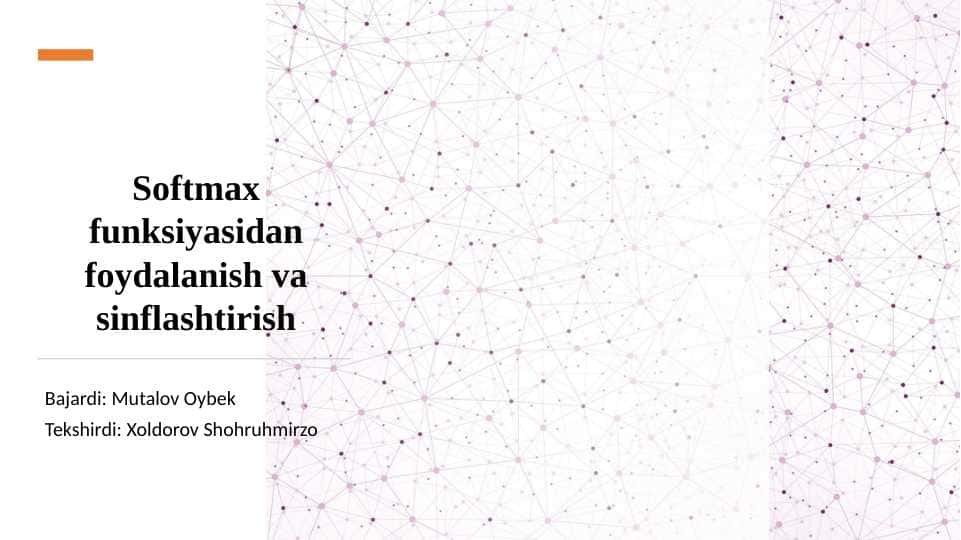 softmax funksiyasi