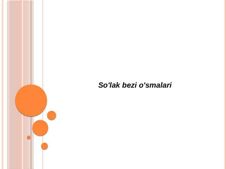 So'lak bezi o'smalari