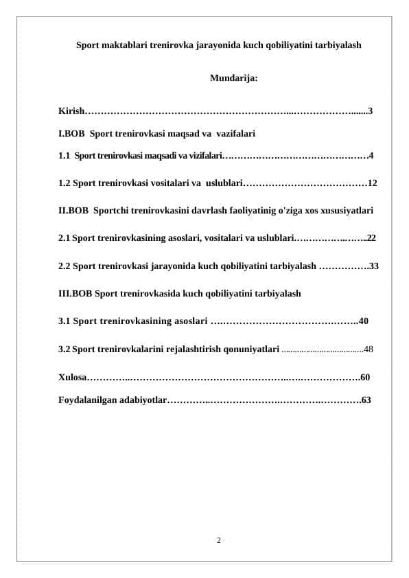 Sport maktablari trenirovka jarayonida kuch qobiliyatini tarbiyalash 24