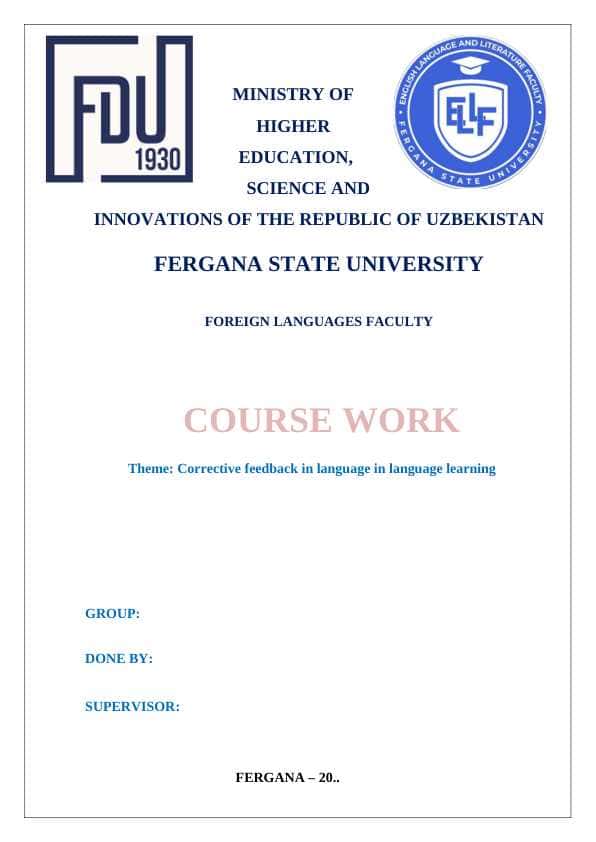 Corrective feedback in language in language learning (1)