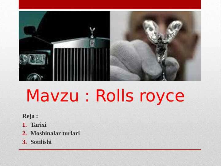 Rolls royce