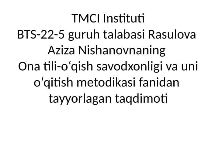 FE’LLARNING NISBAT KATEGORIYASI