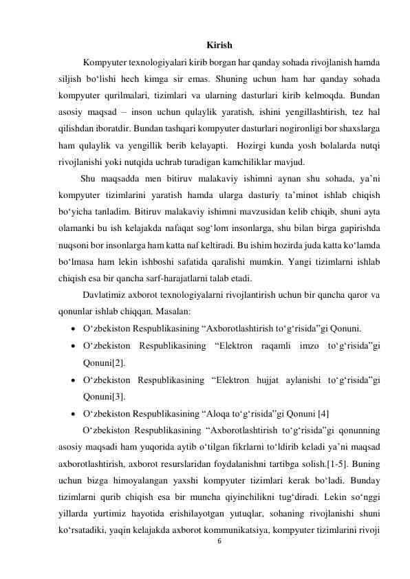Turli muhitlarda suxandonni nutqini tanib olish dasturini ishlab chiqish