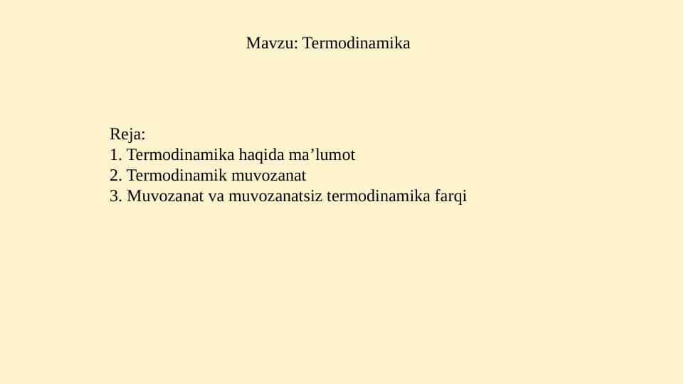 Termodinamika