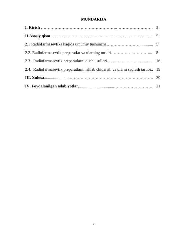 Radiofarmatsevtik preparatlar