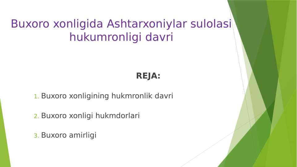 Buxoro xonligida Ashtarxoniylar sulolasi hukumronligi davri