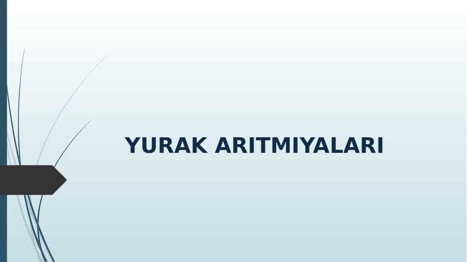 Yurak aritmiyalari