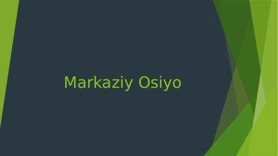 Markaziy Osiyo