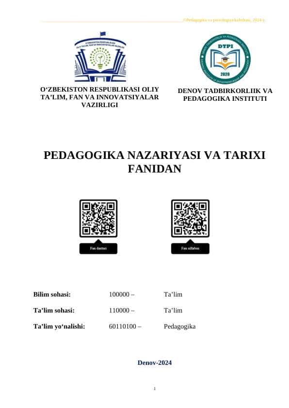 TARBIYANING UMUMIY METODLARI.
