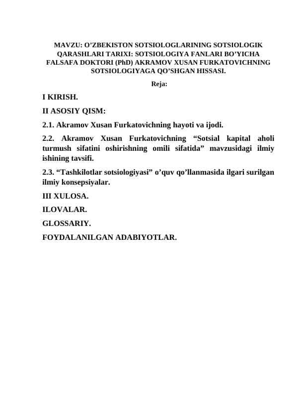 O’ZBEKISTON SOTSIOLOGLARINING SOTSIOLOGIK.docx