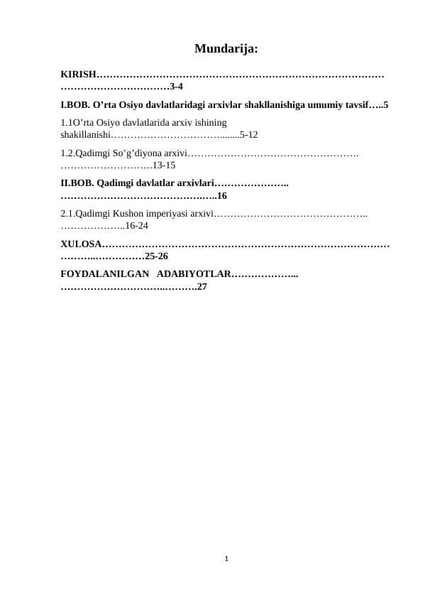 Qadimgi o’rta osiyo davlatlari