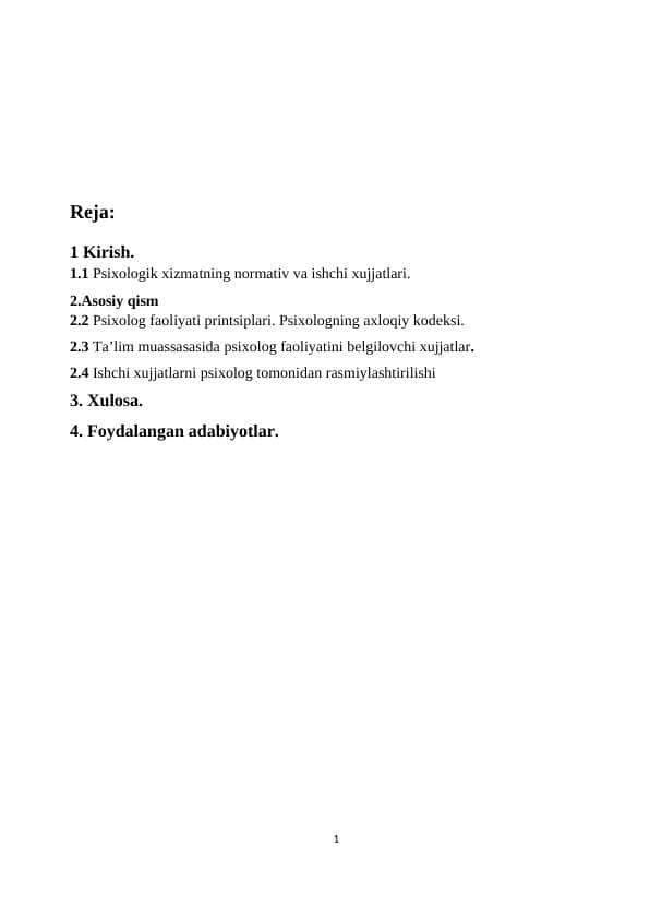 Psixologik xizmatning normativ va ishchi xujjatlari.docx
