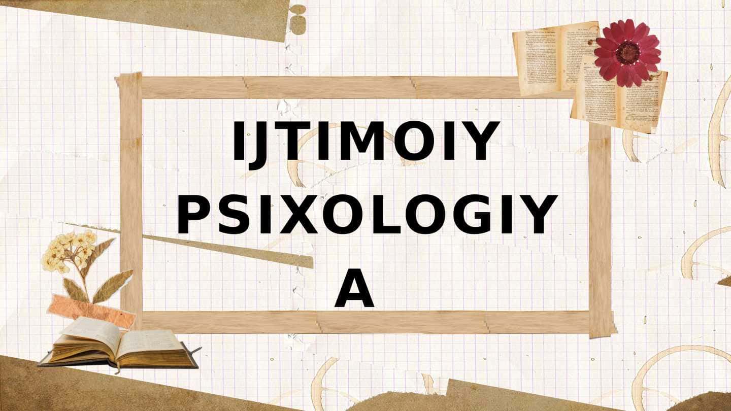 Ijtimoiy psixologiya