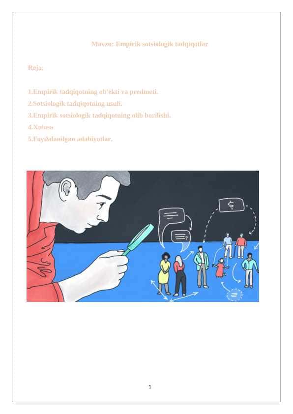 empirik sotsiologik tadqiqotlar