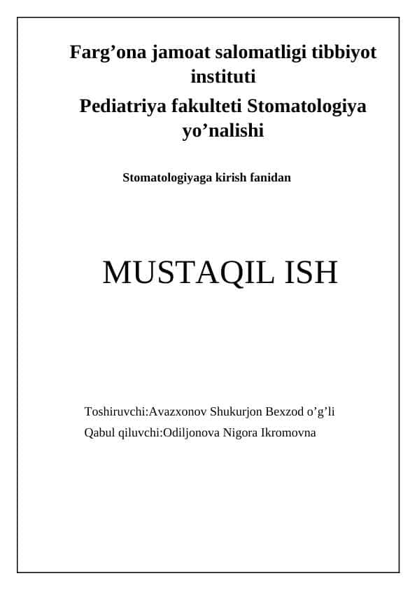 stomga kirish