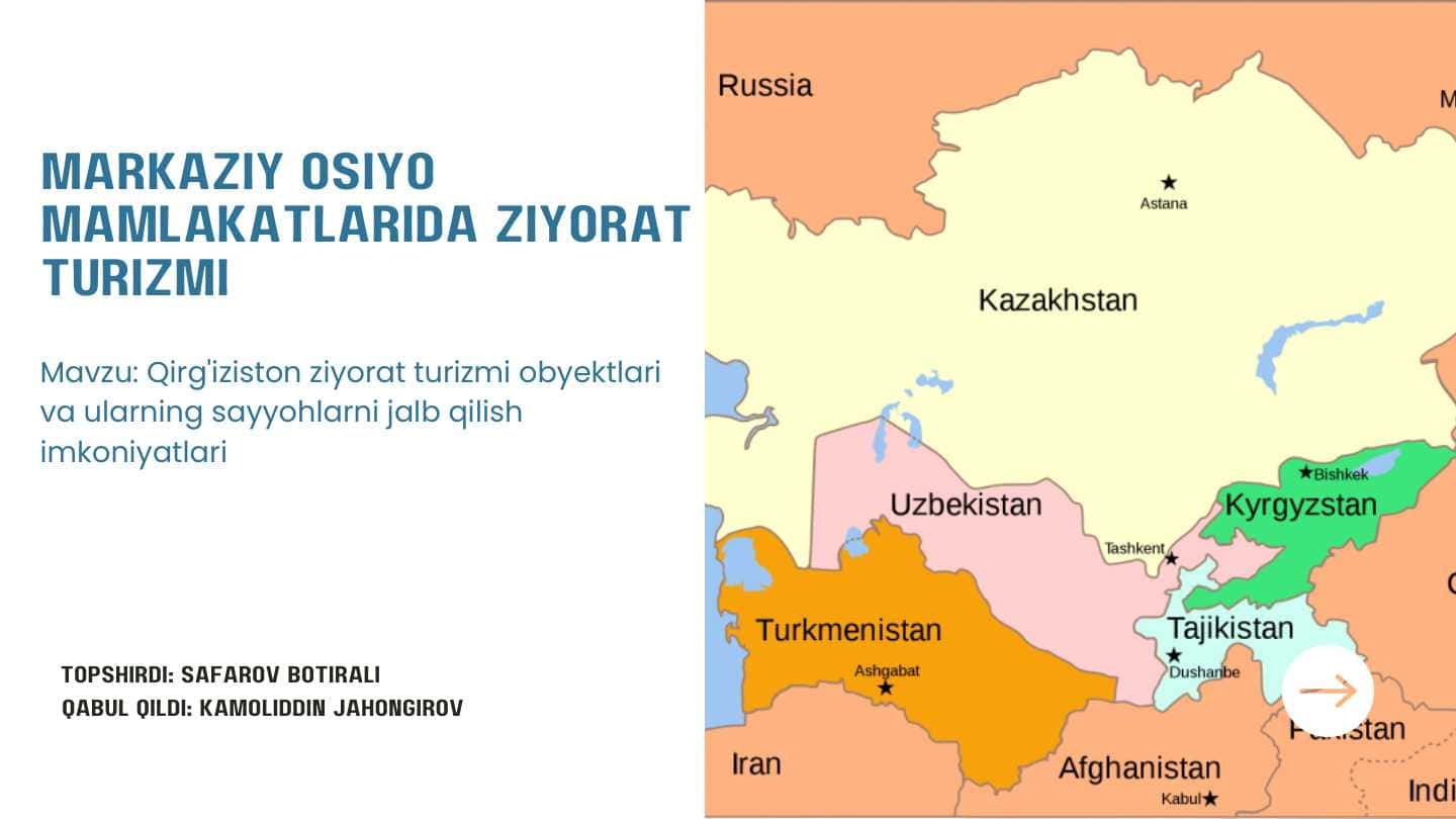 Markaziy Osiyo mamlakatlarida ziyorat turizm