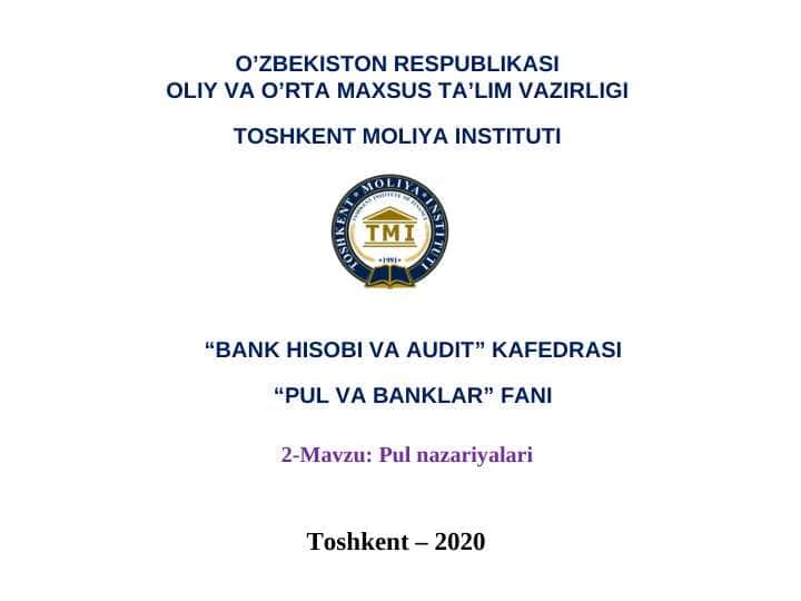 Pul nazariyalari
