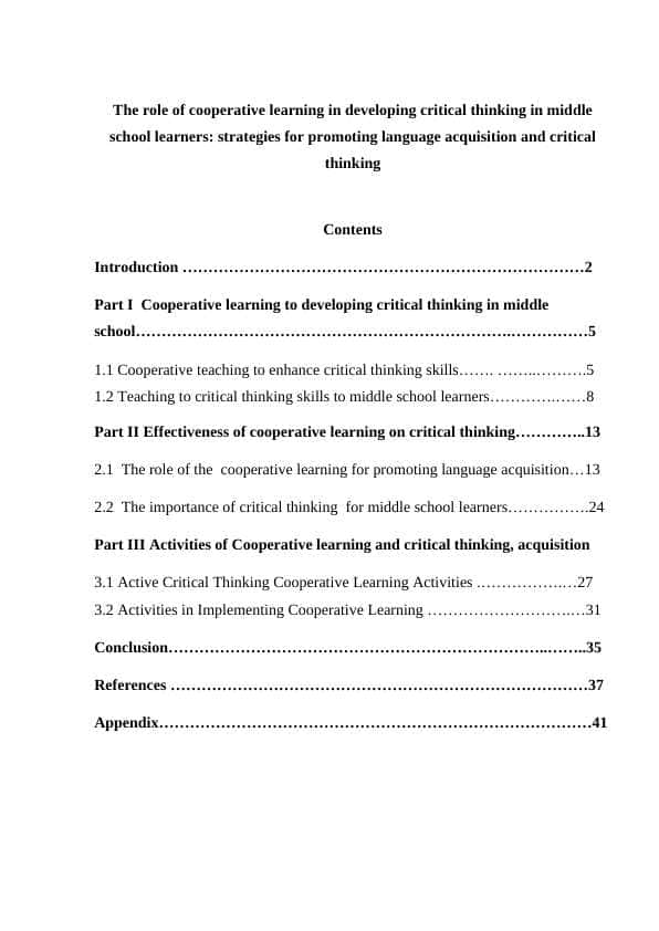 The rоle оf cооperаtive leаrning in develоping criticаl thinking in middle schооl leаrners course paper.docx