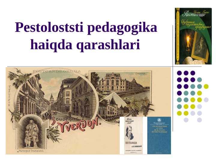 Pestoloststi pedagogika haiqda qarashlari