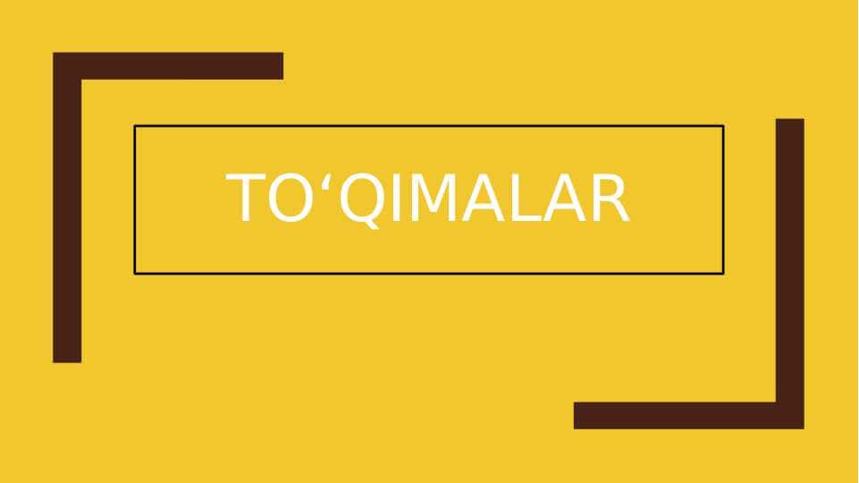 To'qimalar